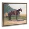 Stupell Industries Saddled Horse in Farm Yard Floating Frame, design by Stellar Design Studio